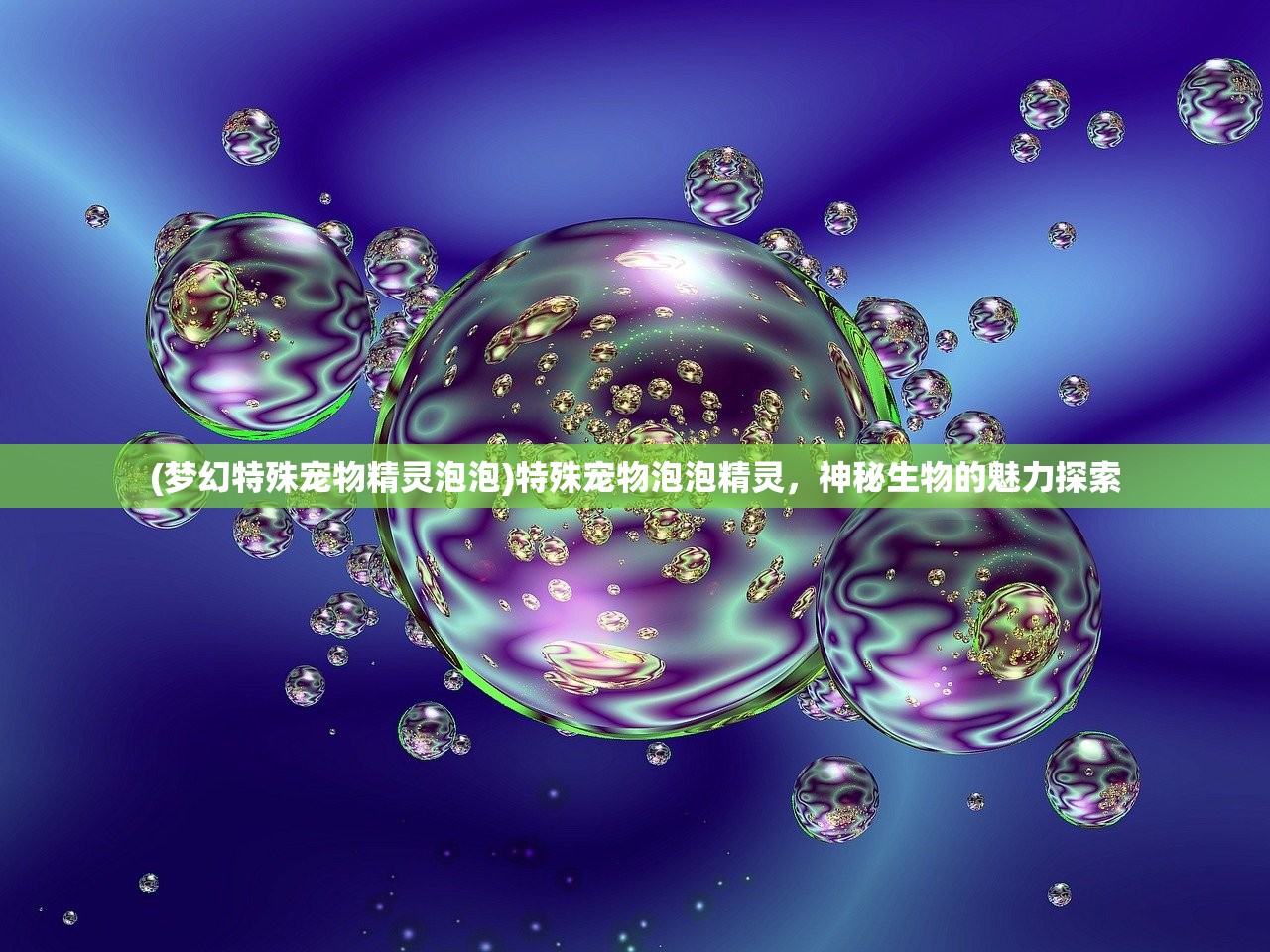 (梦幻特殊宠物精灵泡泡)特殊宠物泡泡精灵,神秘生物的魅力探索 (梦幻特殊宠物精灵泡泡)特殊宠物泡泡精灵,神秘生物的魅力探索