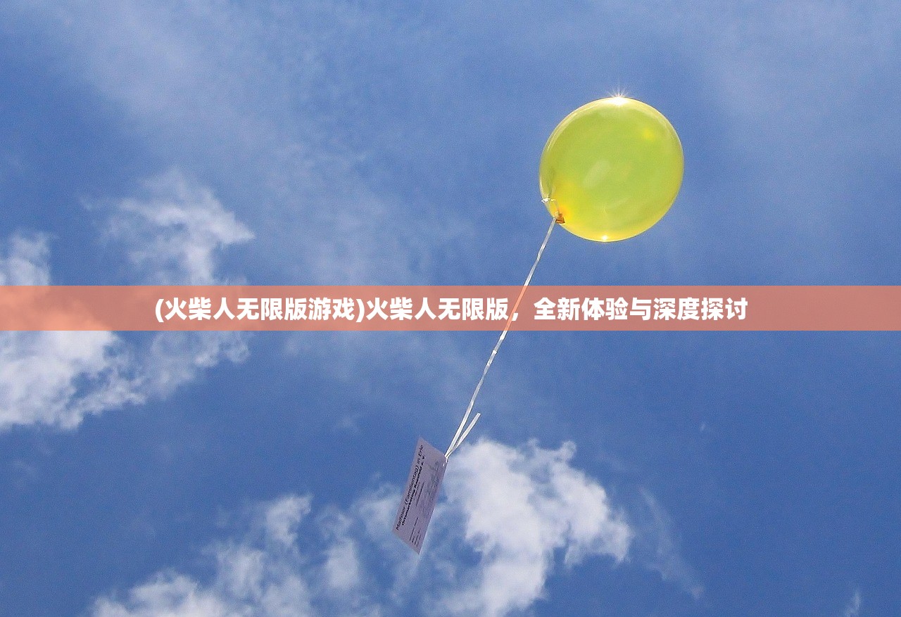 (火柴人无限版游戏)火柴人无限版,全新体验与深度探讨 (火柴人无限版游戏)火柴人无限版,全新体验与深度探讨