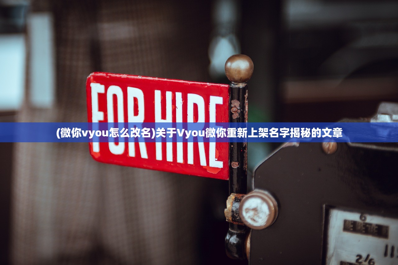 (微你vyou怎么改名)关于Vyou微你重新上架名字揭秘的文章 (微你vyou怎么改名)关于Vyou微你重新上架名字揭秘的文章