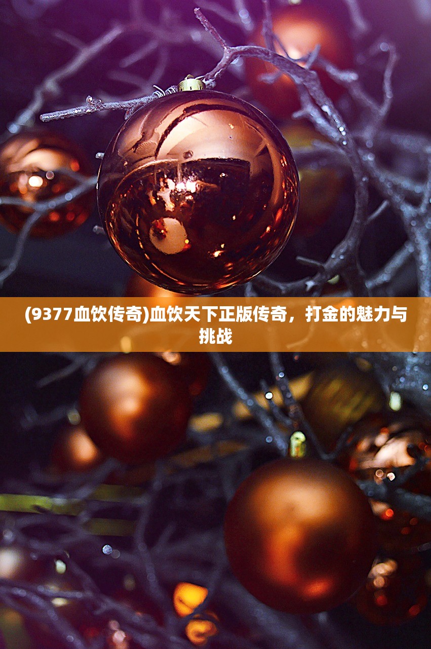 (9377血饮传奇)血饮天下正版传奇,打金的魅力与挑战 (9377血饮传奇)血饮天下正版传奇,打金的魅力与挑战